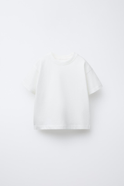 ZARA НАБОР ИЗ ТРЕХ ОДНОТОННЫХ ФУТБОЛОК, СИНИЙ