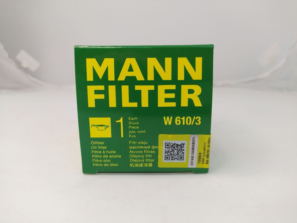 Фильтр масляный MANN FILTER W6103 для Mitsubishi ASX , Fiat Albea, Linea