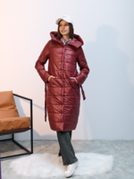 Пальто  демисезонное "Анель" бордо