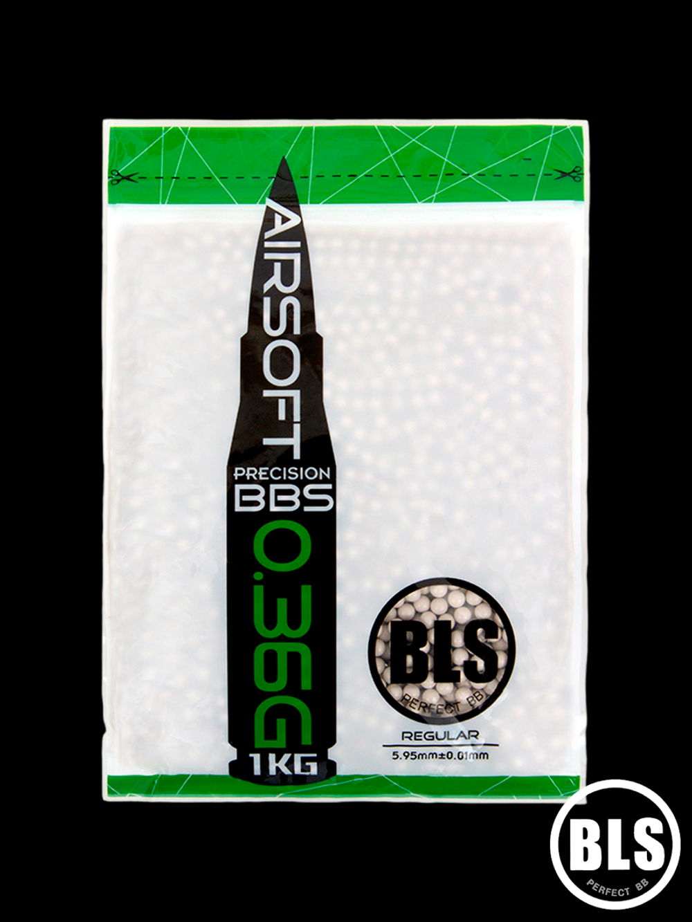 Шары BLS 0,36 g (белые, 2800 шт, 1 кг, пакет)