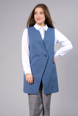 Жилет женский 3772зп, джинс #48Д063772зп