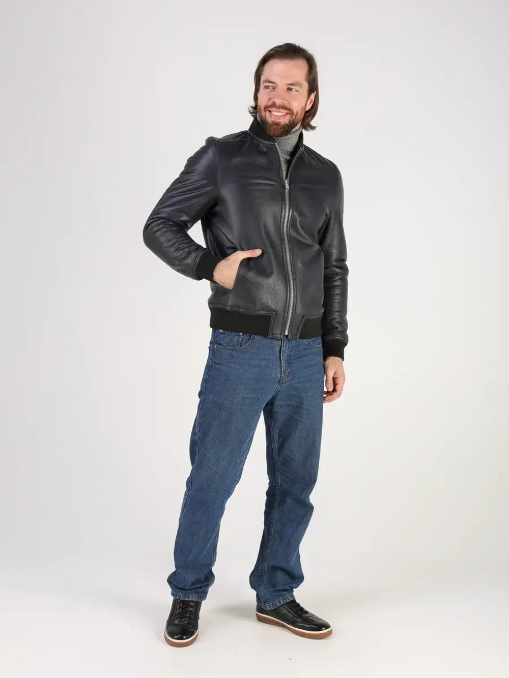 Дубленка натуральная куртка зимняя двухсторонняя шуба бобмер