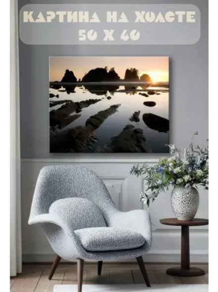 Картина на стену 40 X 50 Горное озеро