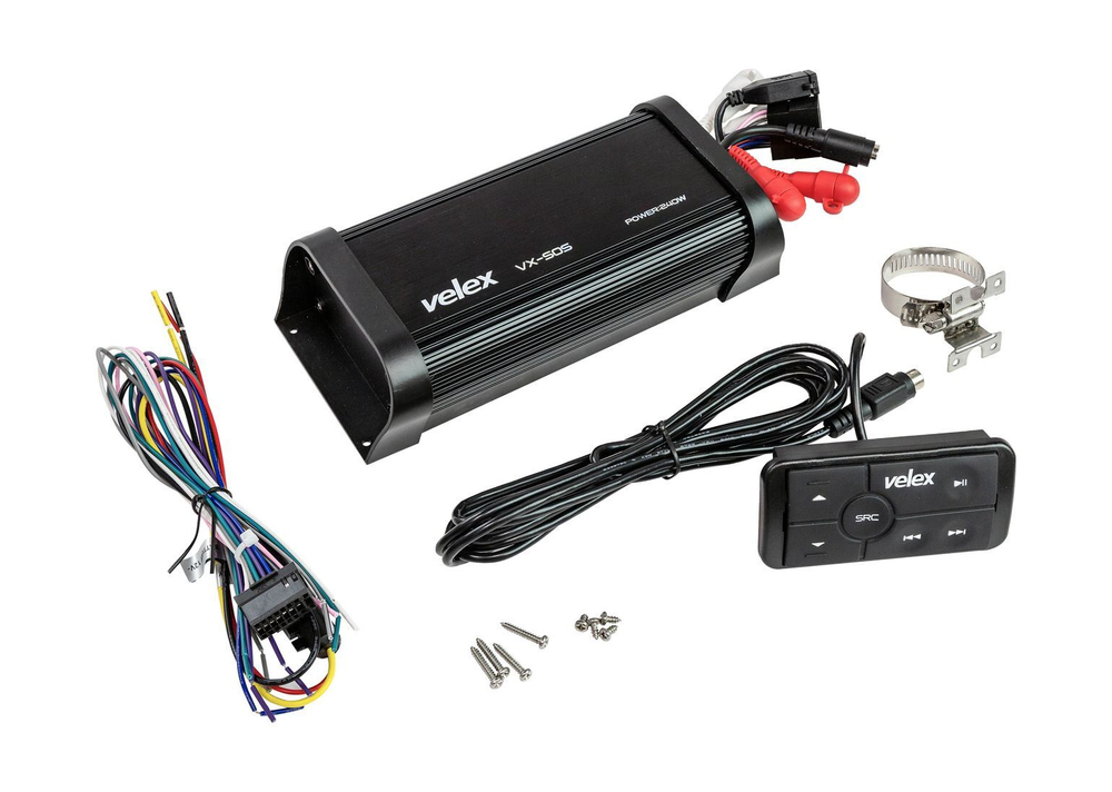 Морской усилитель 4x60W с пультом управления