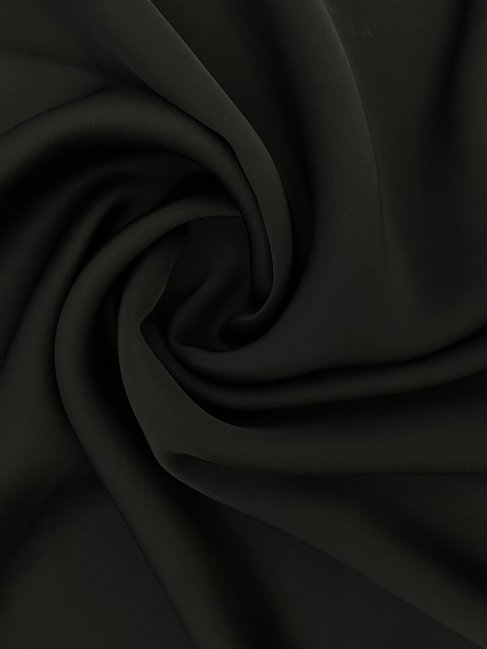 Ткань "Шелк Дабл Армани" (черный)