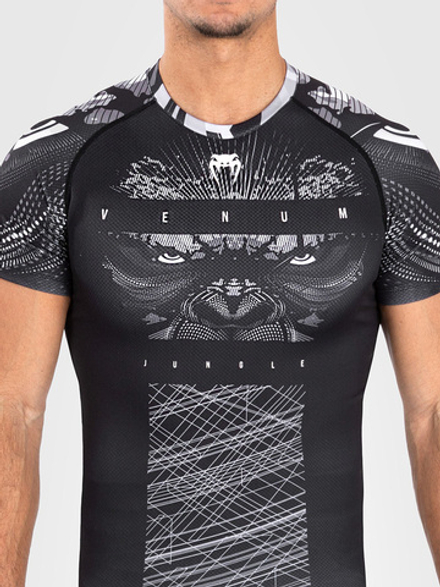Рашгард Venum Gorilla Jungle Black/White S/S