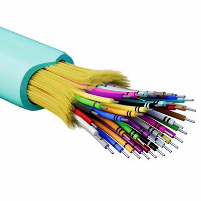 Кабель волоконно-оптический, распределительный, арамидные упрочняющие нити, для внутренней прокладки, нг(A)-HFLTx, 36 ОВ, категорияOM3 (G.651.1) плотный буфер, 0,4 кН, барабан 2000 м