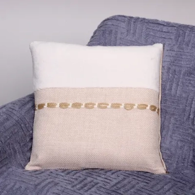 Чехол для декоративной подушки «DEFA», 43*43 см, цвет бежевый