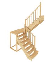 Лестница деревянная К-104м