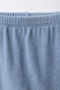 ZARA БРЮКИ ИЗ МЯГКОЙ ТКАНИ, ГОЛУБОЙ