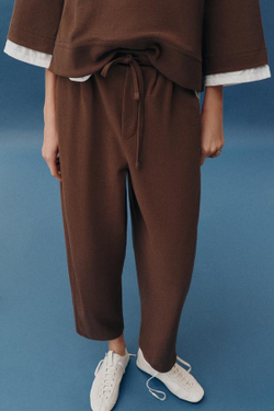 ZARA БРЮКИ BALLOON, СВЕТЛО-КОРИЧНЕВЫЙ