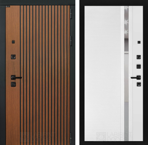 Шторм 31 белый софт ,зеркальное тонированное стекло