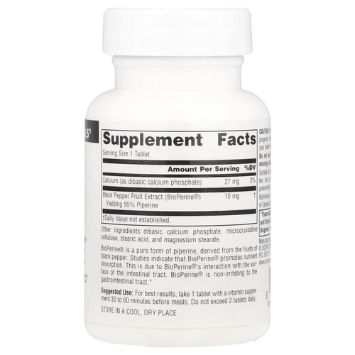 Source Naturals, BioPerine®, 60 таблеток