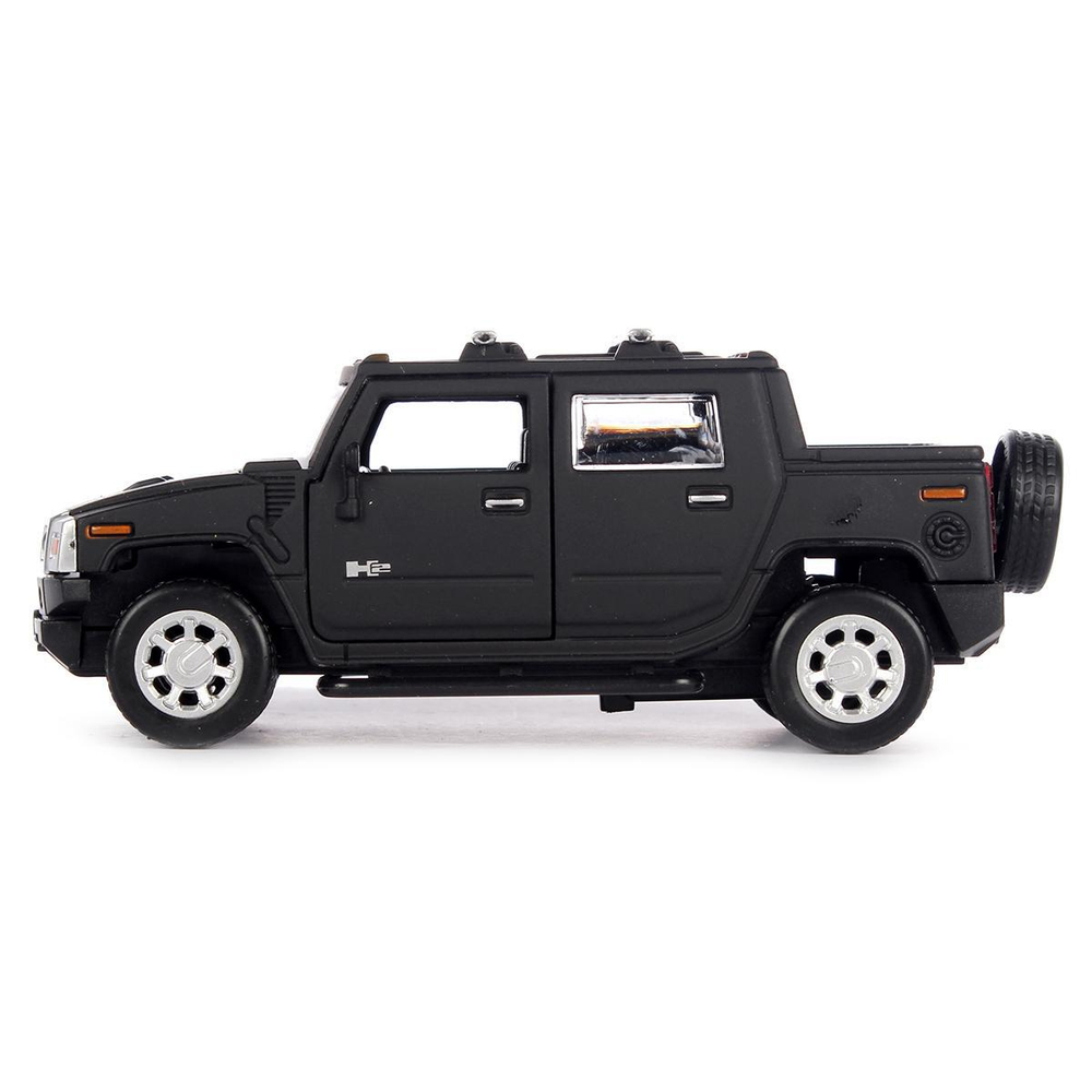 Модель ин. мет. "Hummer H2 Pickup" 12см. черный, матов. коробка HUM2PICKUP-12MAT-BK(Технопарк)
