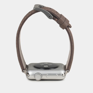 Ремешок для Apple Watch 44/45/46 mm из кожи козы, коричневого цвета
