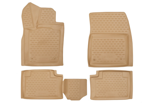 Коврики в салон для JEEP Grand Cherokee, 2014 -, 4 шт. (полиуретан, бежевые) CARJEP00011B