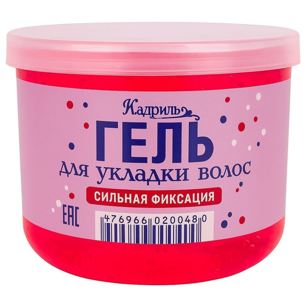 Гель для волос средняя фиксация Кадриль розовый 125 мл