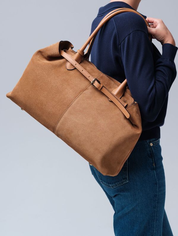 Замшевая сумка Daniela DBR 31375 светло-коричневый