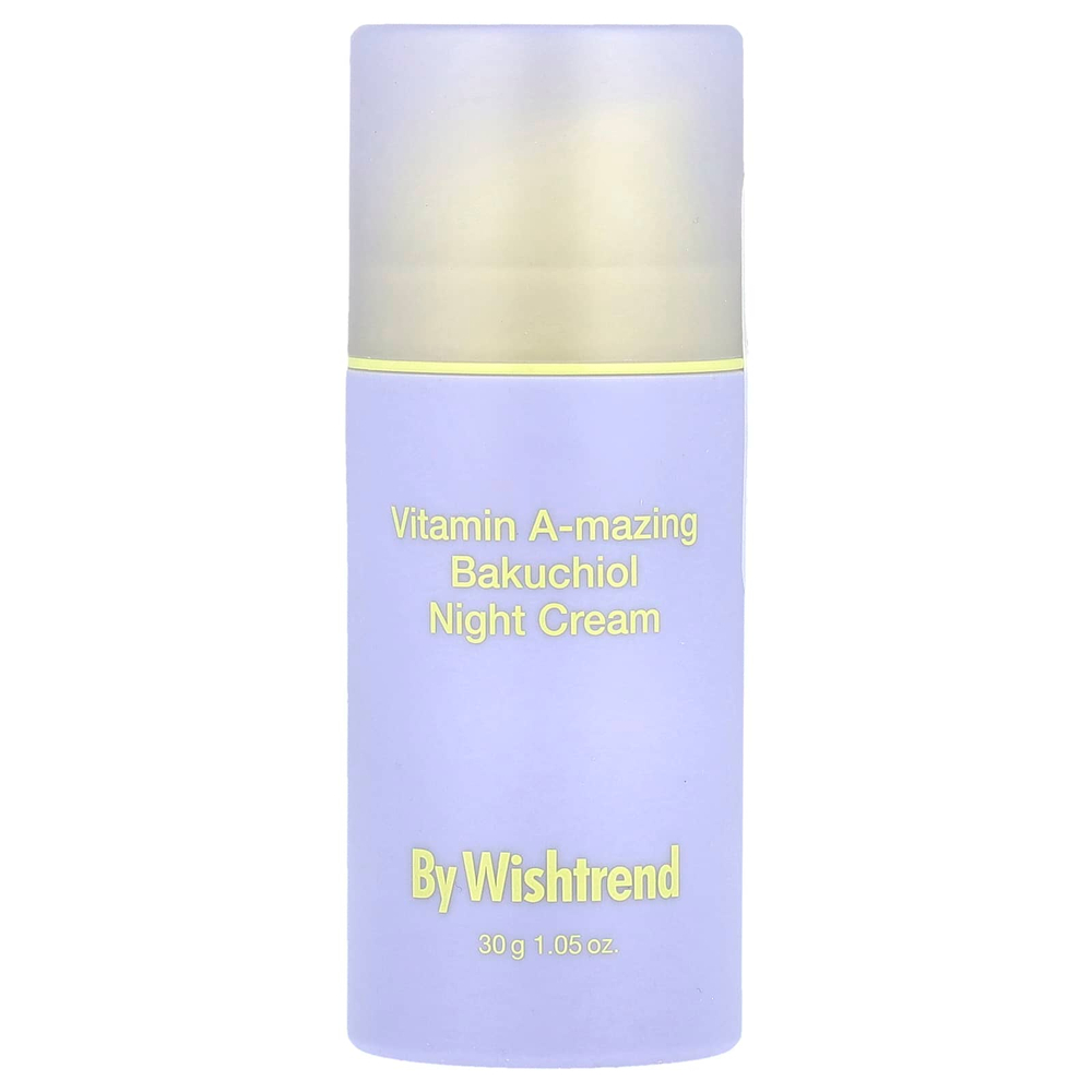 By Wishtrend, Ночной крем с витаминами A-mazing, бакучиол, 30 г (1,05 унции)