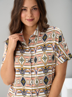 Блузка БЛв-182/ромб-цепи