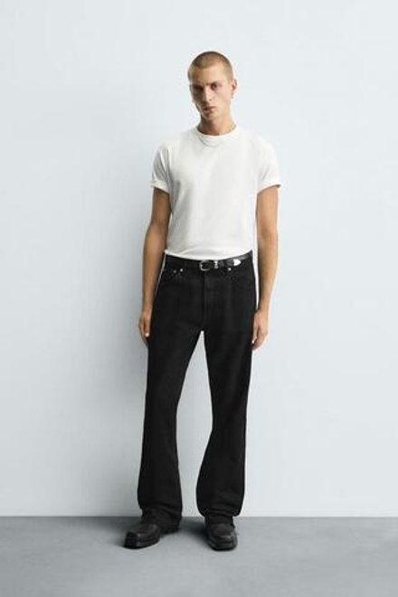 ZARA ДЖИНСЫ FLARE FIT, ЧЕРНЫЙ