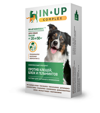 Капли ИН-АП комплекс для собак 20-30 кг, 3 мл
