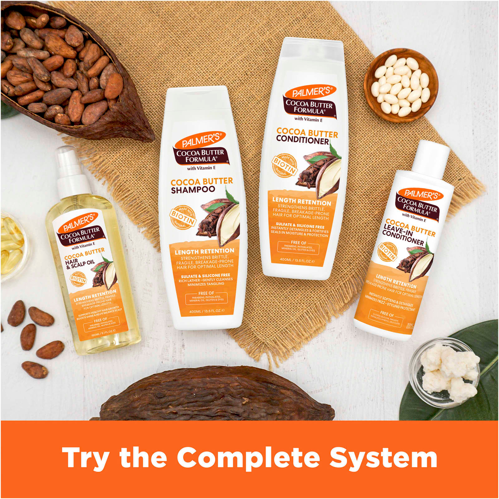 Palmer's, Cocoa Butter Formula, с витамином Е, шампунь для укрепления волос, 400 мл (13,5 жидк. унции)