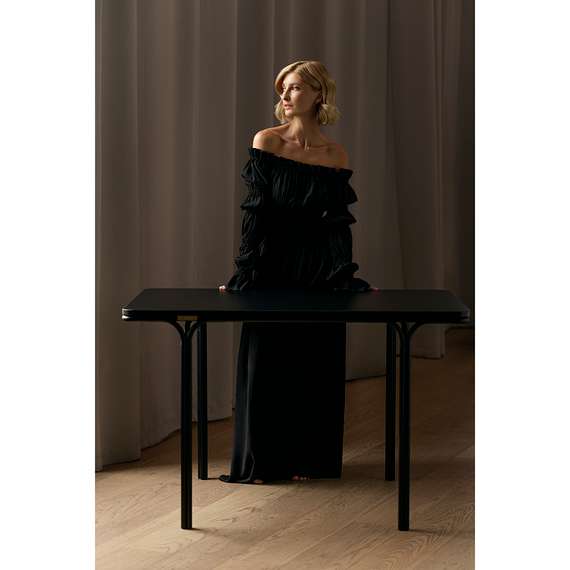 Стол обеденный Ror, 120х85 см, черный