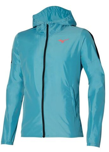 Мужская теннисная кофта Mizuno Hoody Jacket - Бирюзовый