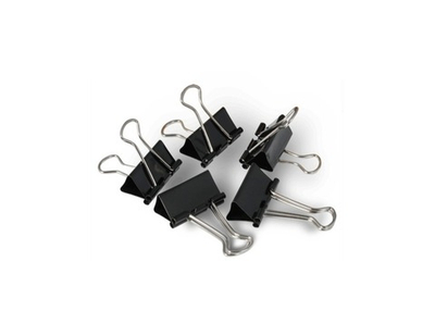 Зажим д/бумаг 19мм черный 12шт. DC