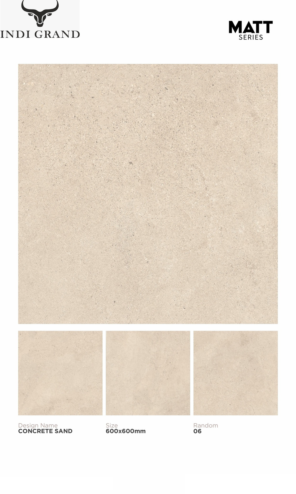 Керамогранит matt 60х60 concrete sand