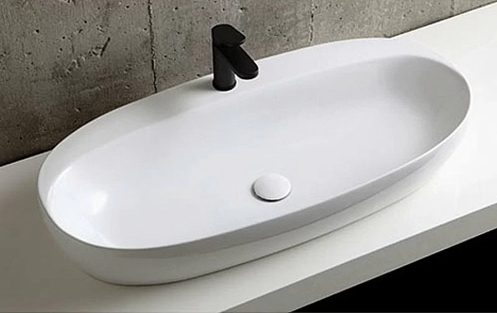 Раковина накладная Azzurra Elegance 90 ECI90M bi*1 белая
