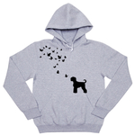 Толстовка "Черный терьер и бабочки"