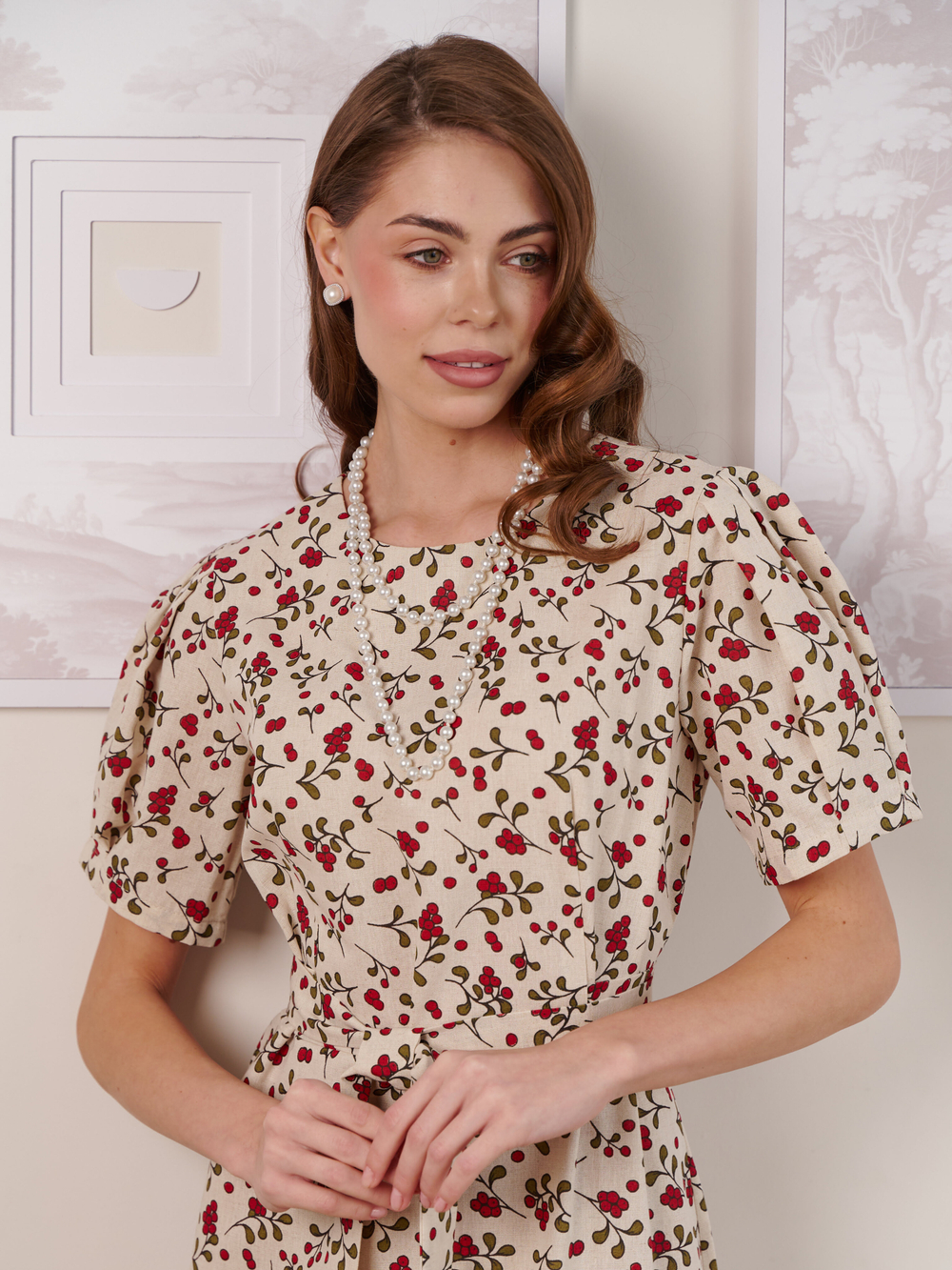 Платье с рукавом длинное