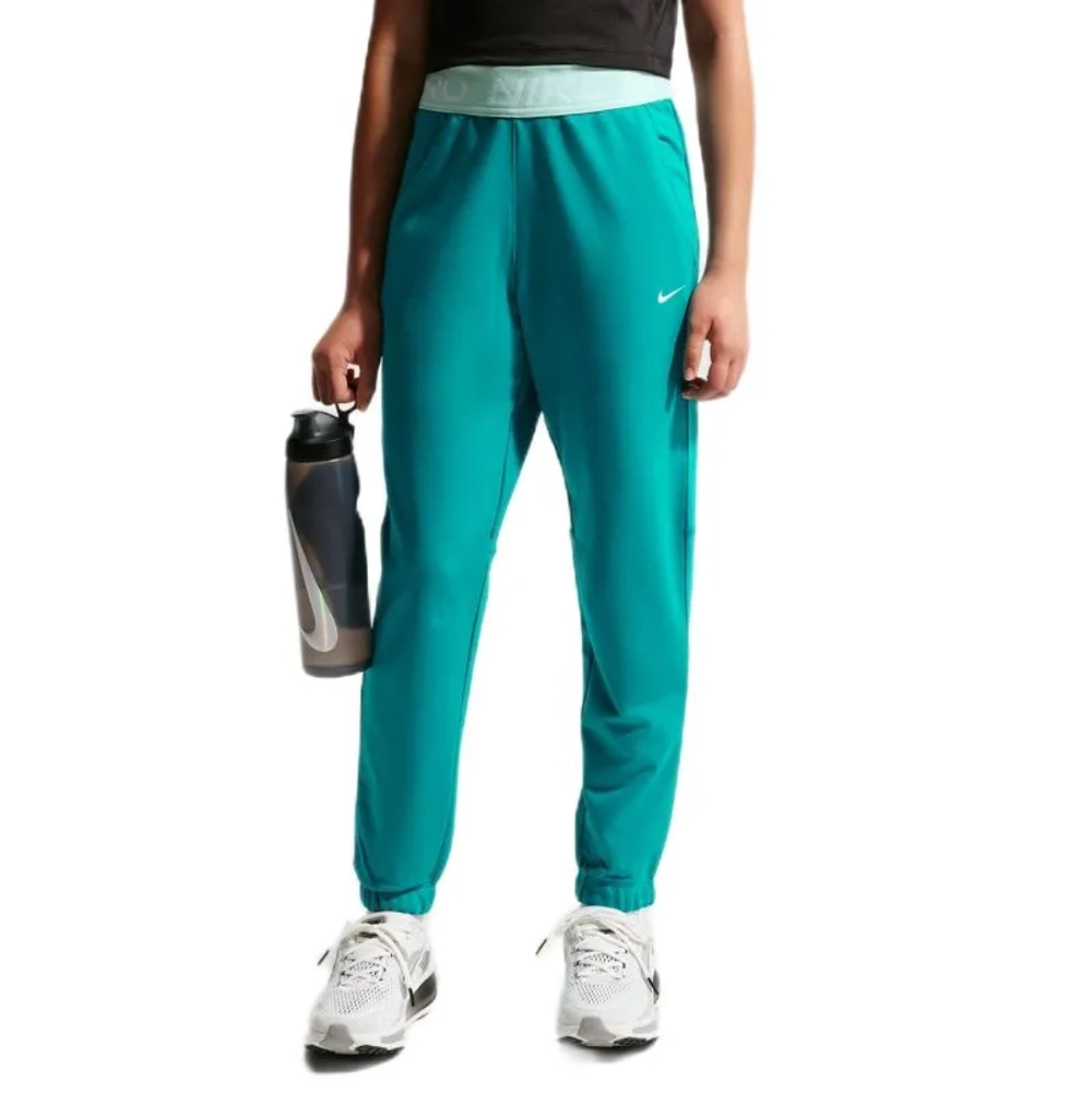 Брюки для девочки Nike Kids Pro Fleece Dri-Fit Joggers - energy/energy/arctic green/white