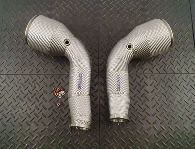 RedStar Exhaust Приемные трубы (Downpipes) спорт-кат GESI Gen2 152мм с термозащитой Audi RS6 (C8) / RS7 (C8)