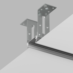 TR3050-AL Закладной профиль под шинопровод для натяжного потолка 2м