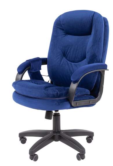 Кресло Chairman Home 668 Россия ткань Т-82 синий MSG LT
