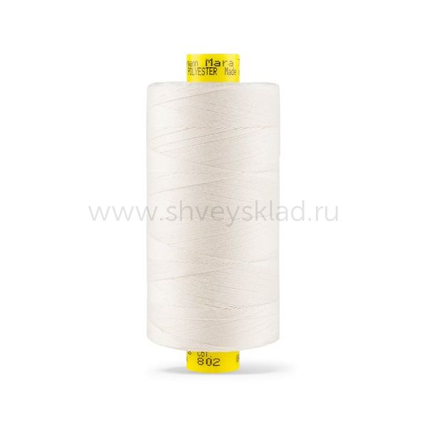 Нитка Gutermann Mara 70 (700 метров), 1 кат., для плотных тканей | _802 молочно-бежевый