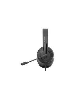 Гарнитура A4Tech HU-10 черный 2м накладные USB