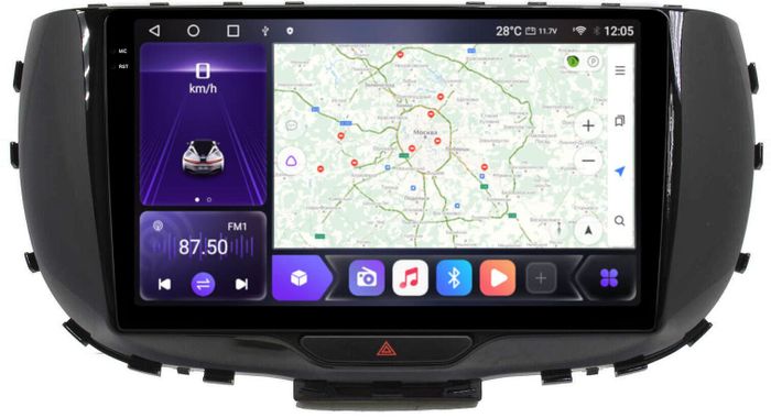 Магнитола для KIA Soul 3 2019+ - Kuberg OL-9742 QLed+2K, Android 12, Быстрая, CarPlay, 4G SIM-слот