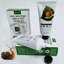 JIGOTT REAL MOISTURE HAND&FOOT CREAM SET Набор: крем для ног, крем для рук 100мл+100мл