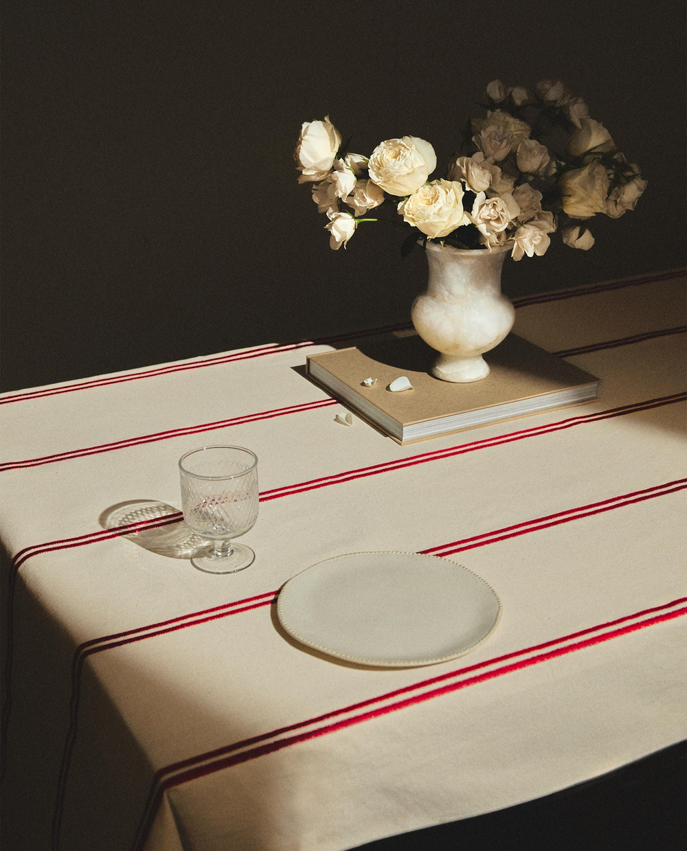 Zara Home скатерть из хлопка, узор в полоску, 250 150 см