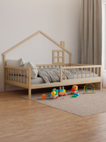 Кровать 120х200 Локи, кровать-домик из массива сосны, для детской