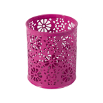 Подставка-стакан для канцтоваров Alingar, металлическая, круглая, узор "Одуванчики", ассорти