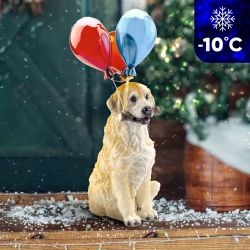 Светильник уличный ЭРА ERASF22-05 на солнечных батареях садовый Золотистый ретривер 48 см