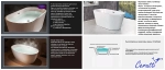 Ванна акриловая CeruttiSpa COMO 9900 150x75 белая