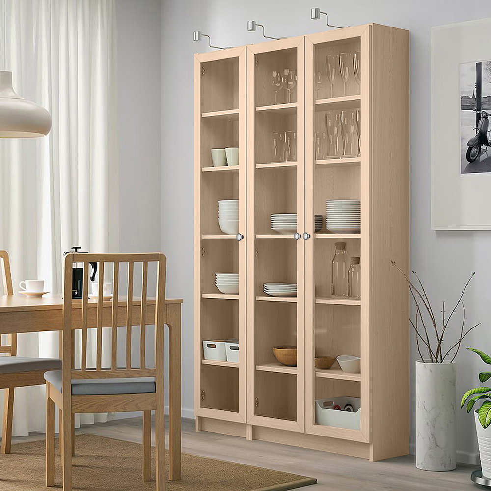 Стеллаж Билли 11 Дуб Сонома 3025 120*30*202 см, Бежевый   Фиеста