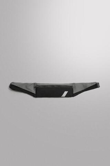 ZARA СПОРТИВНАЯ ПОЯСНАЯ СУМКА ИЗ ВЫСОКОТЕХНОЛОГИЧНОЙ ТКАНИ, ЧЕРНЫЙ