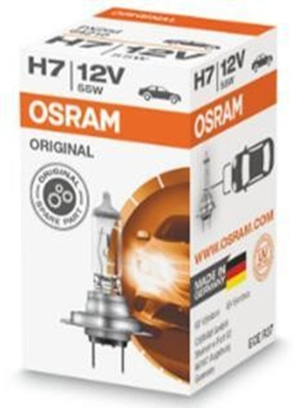 Галогеновая лампа Osram H7, 1шт
